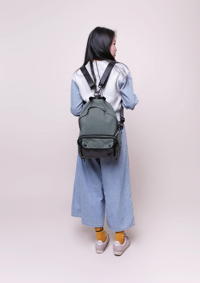 RITE-【E Series Expansion Side Backpack】-Backpack Dark Grey - Messenger Bags & Sling Bags - Waterproof Material Multicolor