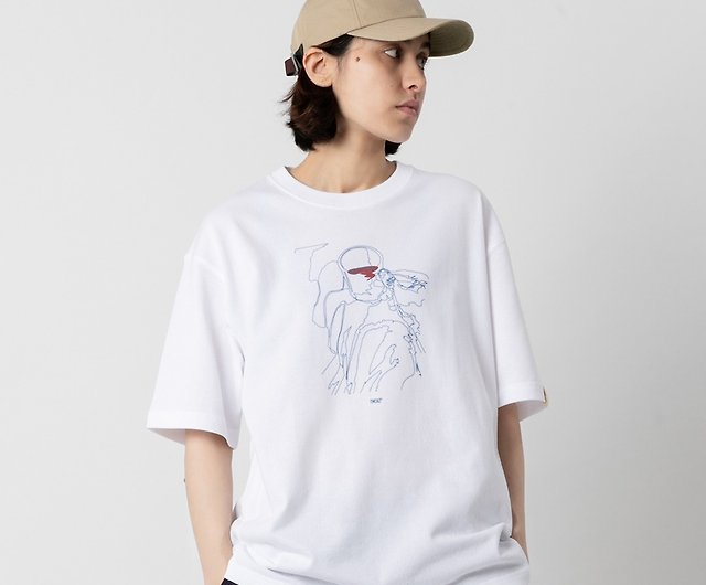 白い半袖コットンtシャツ レトロ スウェットギフト シンプル コットンカワイイイラストrelax Graphic ショップ Tmcaz Tシャツ メンズ Pinkoi