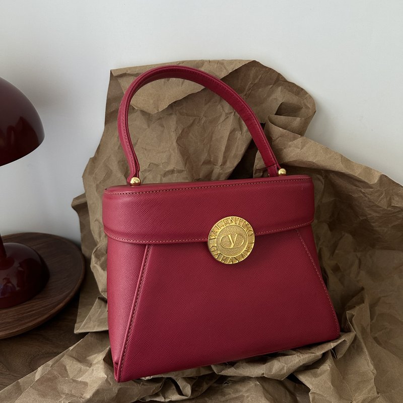 VALENTINO Coin Vanity Bag - Handbags & Totes - Genuine Leather Red