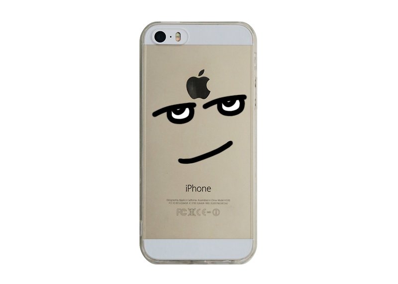 表情 iPhone X 8 7 6s Plus 5s Samsung note S9 plus 手機殼 - 手機殼/手機套 - 塑膠 黑色
