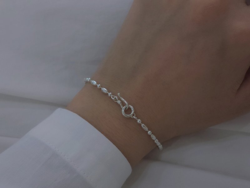 Silver925 Bracelet B_201 - 手鍊/手環 - 其他金屬 銀色