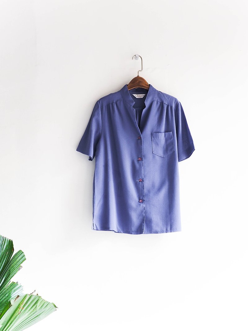 川ヒル - 福島紫色のタロイモ、シンプルできちんとした女性ヴィンテージシルクのシャツジャケットコートシャツ特大ヴィンテージ - シャツ・ブラウス - シルク・絹 パープル