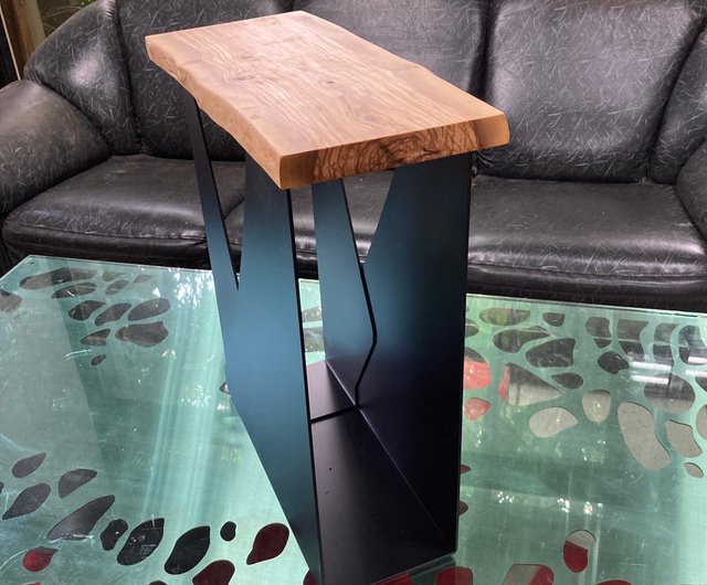 Iron Wood And Olive Side Table Narrow Living Room Small Manufacturing Study Sinfu Shelves Baskets I Iron Wood And Olive Side Table, Narrow Side Tables For Living Room