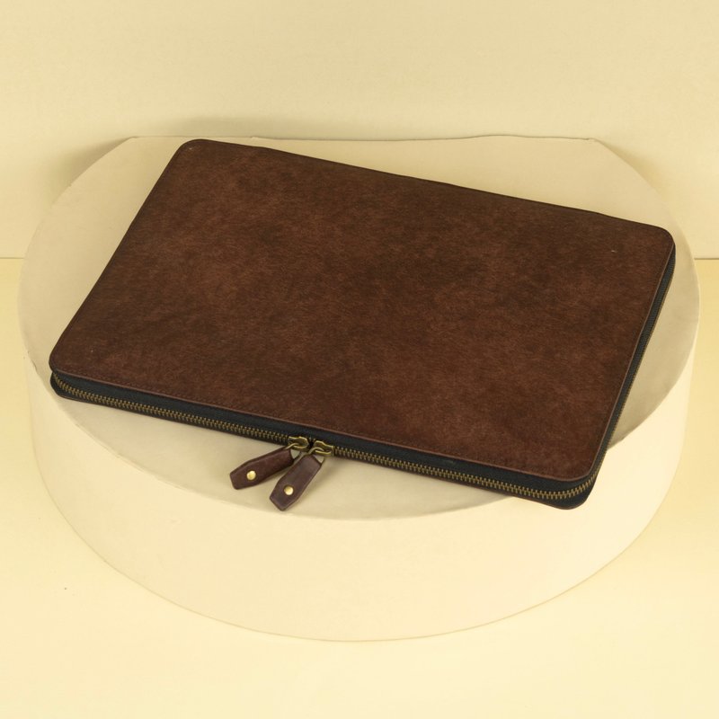 Leather iPad Case with Zippers - 平板/電腦保護殼/保護貼 - 真皮 藍色