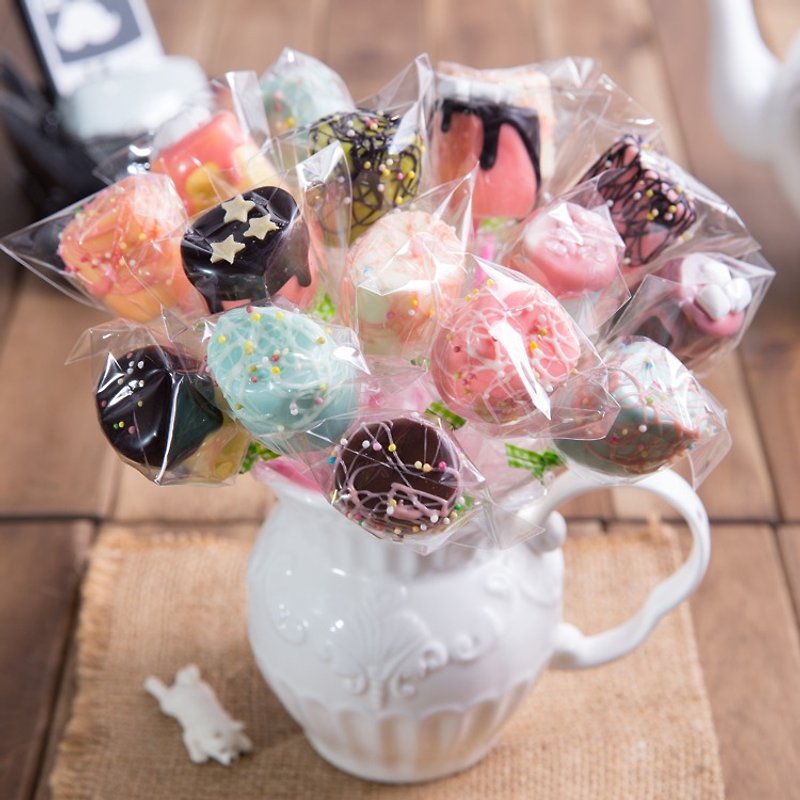 Marshmallow Chocolate Pop-20in - Chocolate - Fresh Ingredients Multicolor