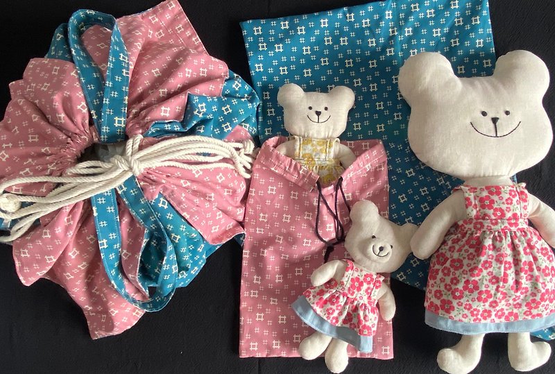 Little baby bear/changeable accompanying baby bear/comfort doll/accompanying the rosy moon ceremony - ของขวัญวันครบรอบ - ผ้าฝ้าย/ผ้าลินิน 