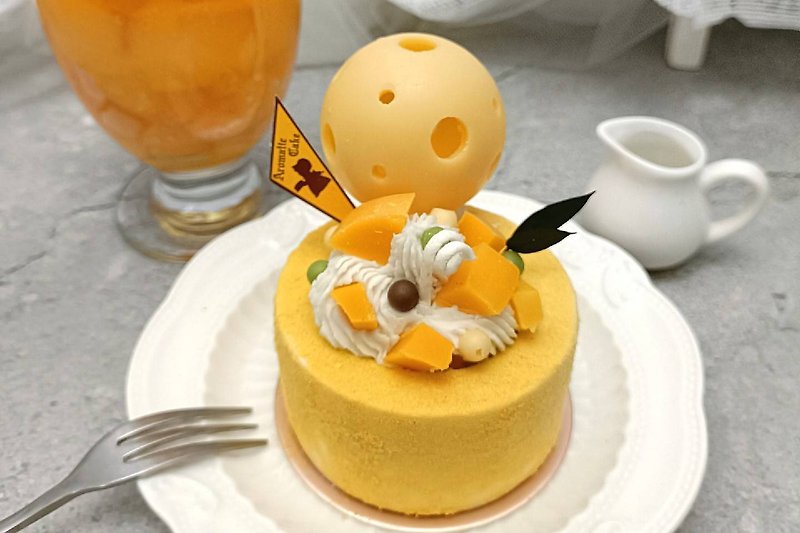 【Class for 1 person】Summer mango season imitation dessert candle course - Candles/Fragrances - Wax 