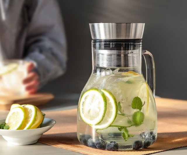 Small German Glass Pitcher