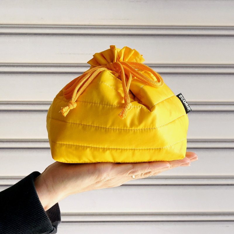 Ecorip Ultra Light Drawstring Bag M Pouch Thermal Cooler Bag Gift Outdoor Japan - Toiletry Bags & Pouches - Eco-Friendly Materials Multicolor