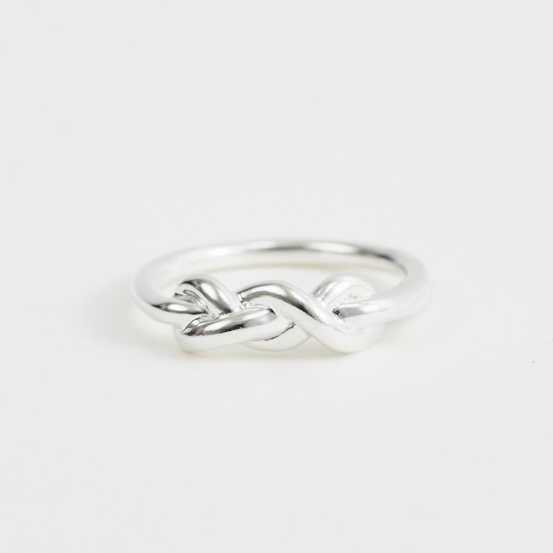 Lovers Talk Sauvignon Blanc knot sterling silver ring - General Rings - Other Metals Silver