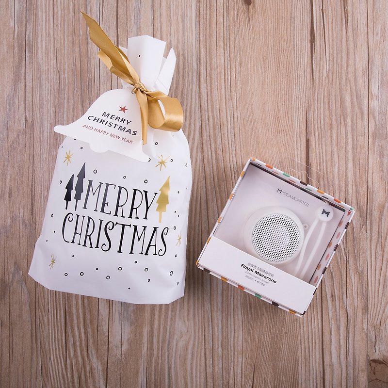 ❖ Christmas Free Limited Package ❖ Royal Macaron Speaker - Classic Vanilla (White) - ลำโพง - พลาสติก ขาว