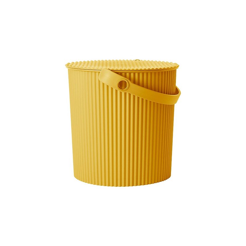 [Hachiman Chemical] omnioutil straight pattern storage storage chair stool mustard yellow mini - Storage - Polyester Yellow