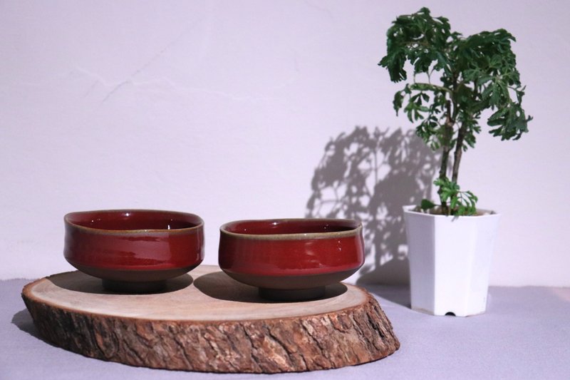 【鈞窯/鈞紅】浀杯 / 對杯 台灣陶瓷茶杯  Ceramic - 茶壺/茶杯/茶具 - 陶 