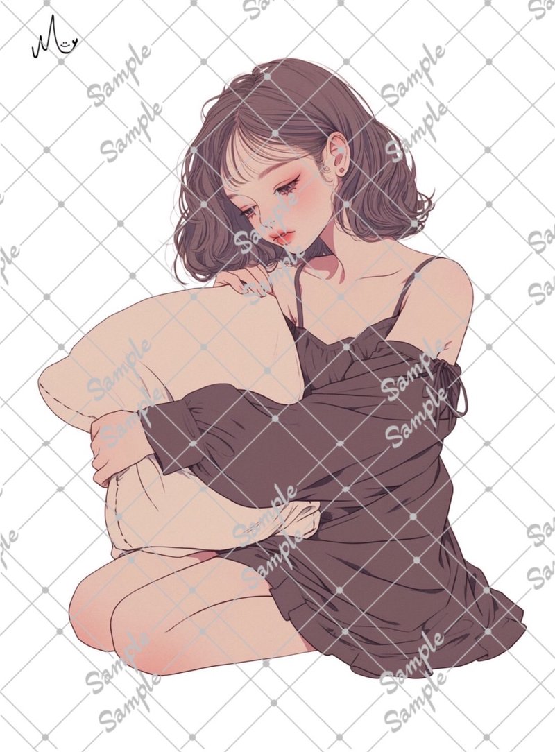 オリジナル人物ステッカー10月新作 - 貼紙 - 紙 