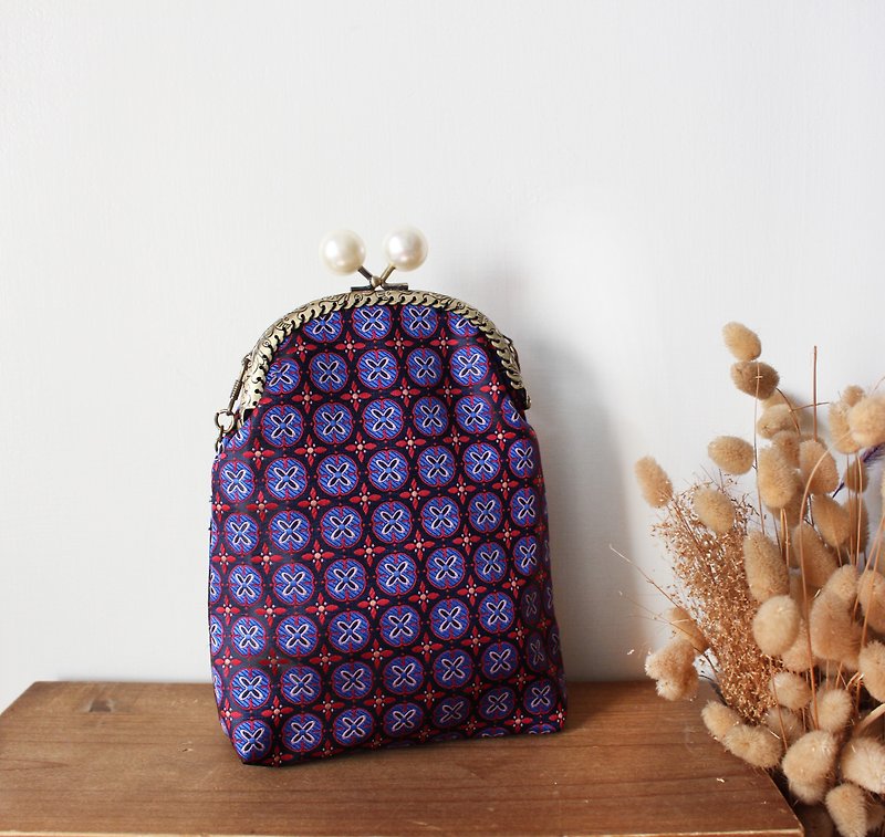 己合jiho _珠光寶氣立體袋  肩背 口金包 小包包 - 側背包/斜孭袋 - 聚酯纖維 紫色