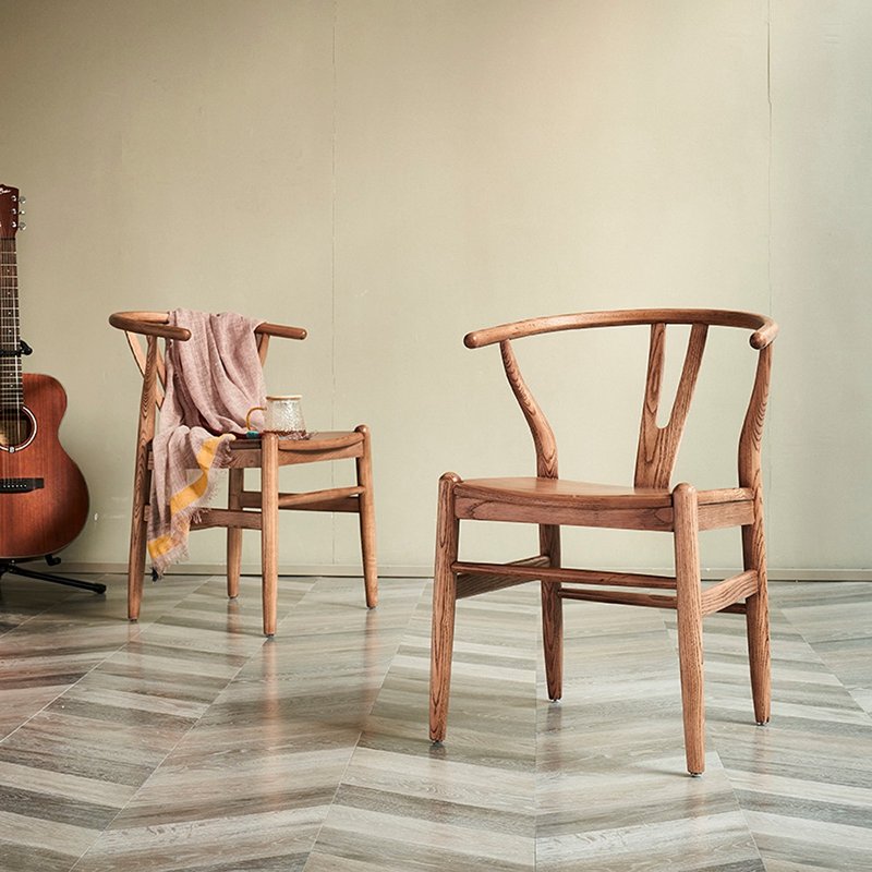 Solid wood simple new fashionable solid wood dining chair Y chair - Chairs & Sofas - Wood 