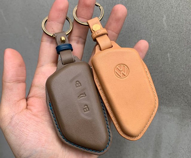 Leather car key case, car key cover - Shop Shao Leather Keychains - Pinkoi