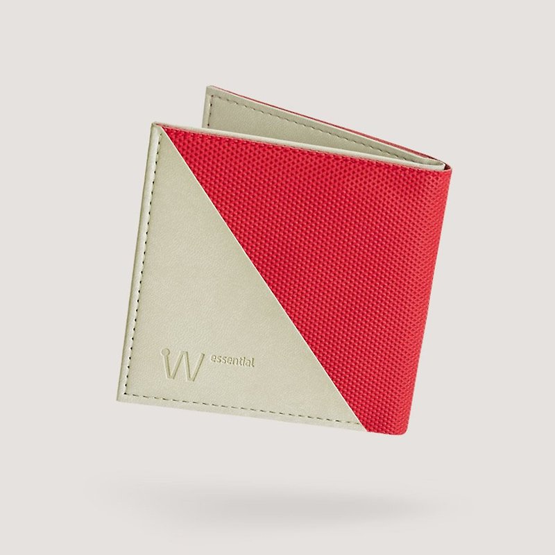 Baggizmo Wiseward Essential RFID protected bi-fold wallet - Cardinal Red - 長短皮夾/錢包 - 環保材質 多色