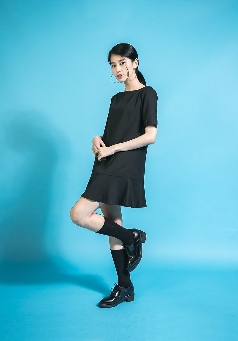 SU: MI said Mola Mola_Mambo Fishtail Dress_6SF030_Black - One Piece Dresses - Other Materials Black