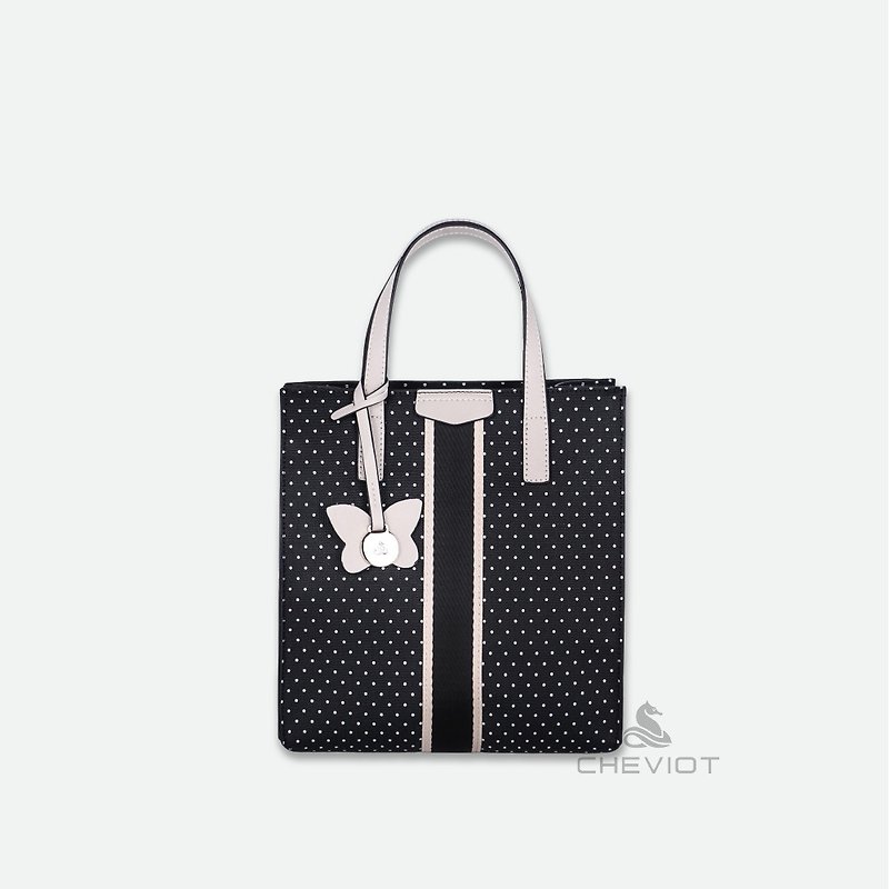 【CHEVIOT】Starry series handbag-19220 - กระเป๋าถือ - วัสดุอีโค สีดำ