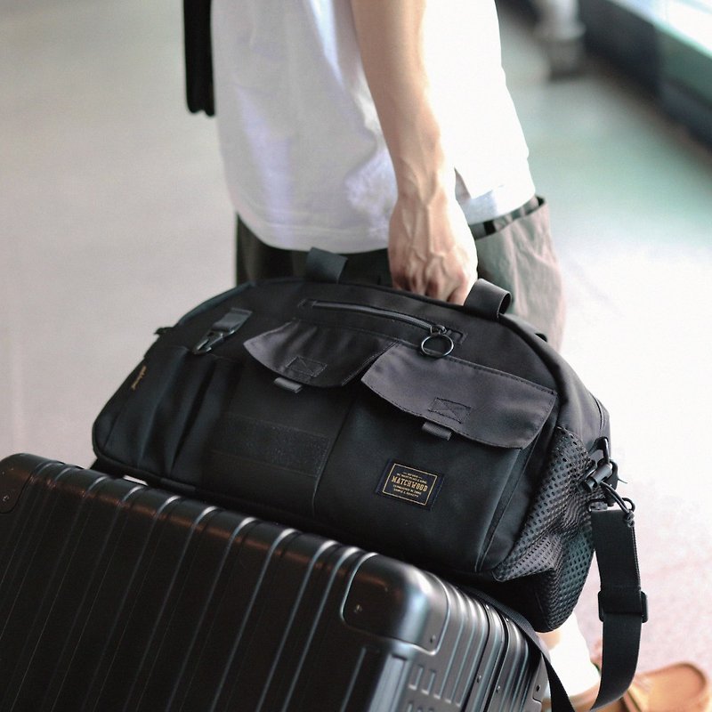 防水材質 手提包/手提袋 黑色 - 大容量多功能 Travel Boston Bag 波士頓包 旅行袋 行李包 手提包