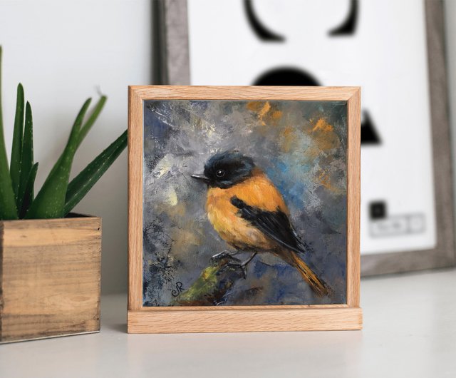 オリジナル油絵鳥の絵装飾部屋 - ショップ ArtLolitaRos