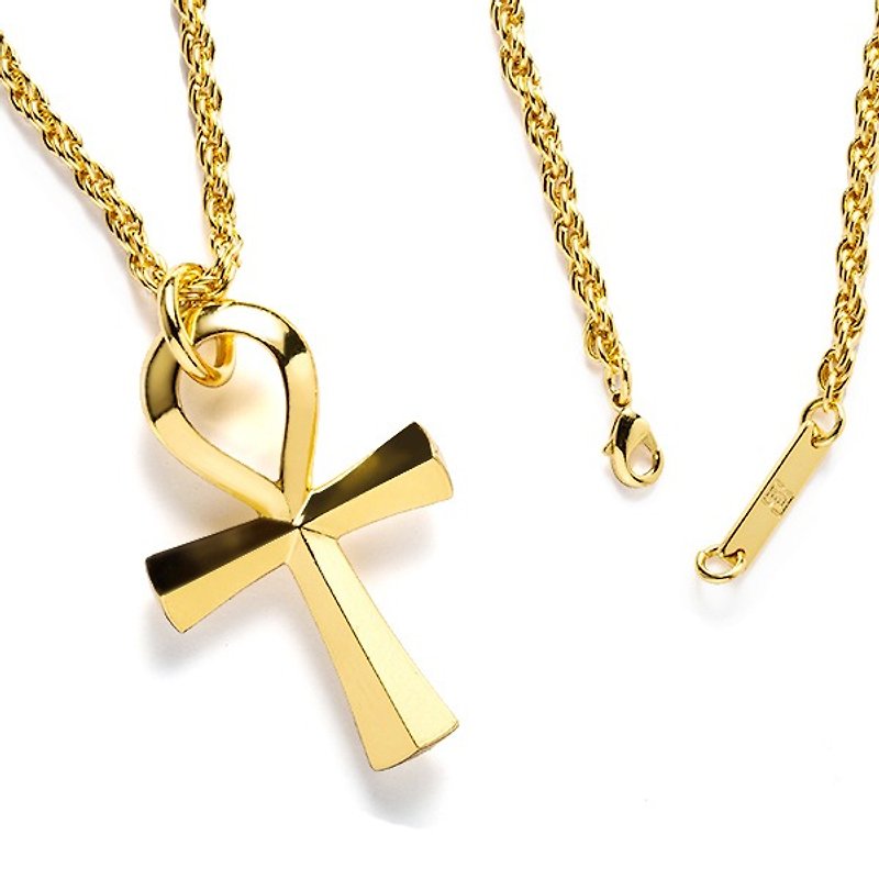 Break the chain of life necklace Solo Ankh Chain Necklace - Necklaces - Other Metals 