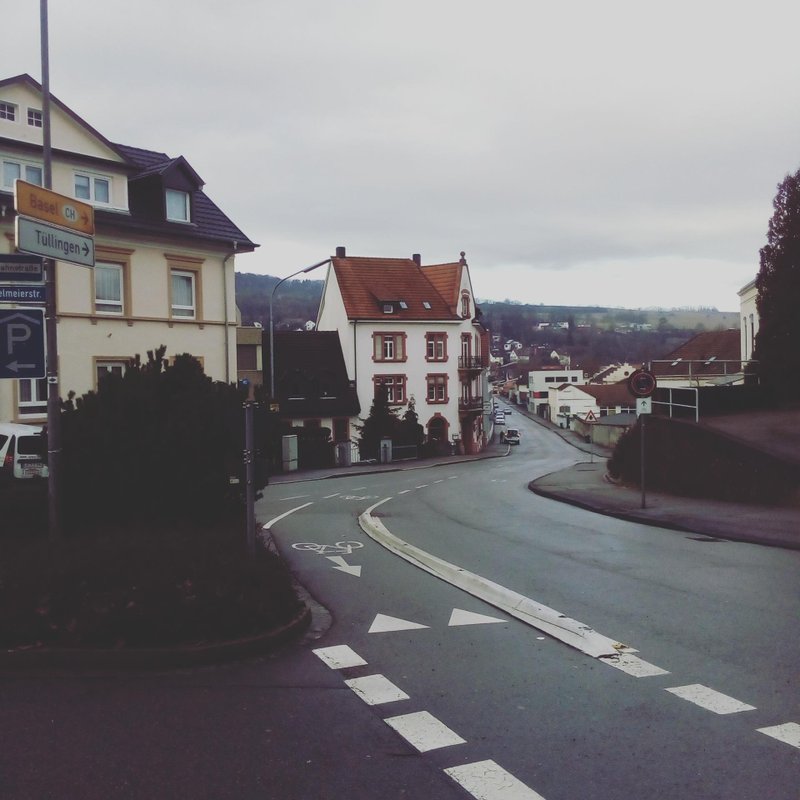 德國小鎮蘿拉赫│Lörrach│英國沖印│精緻 - 海報/掛畫/掛布 - 紙 藍色