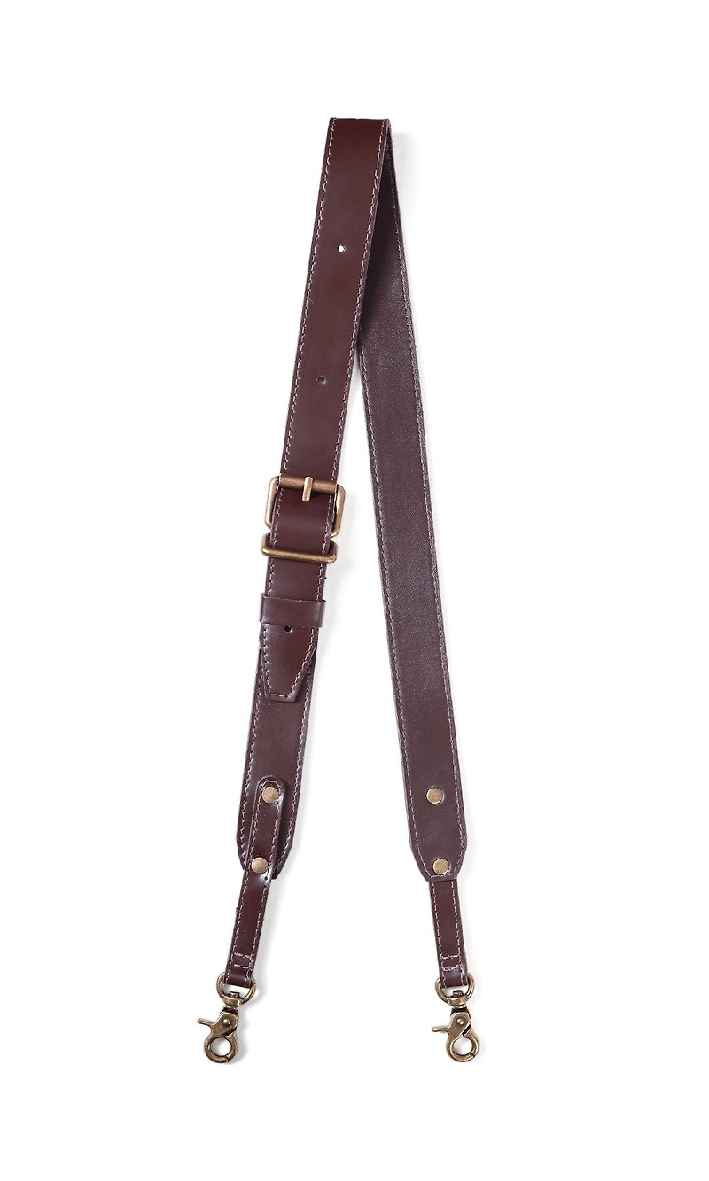 Sadie wide shoulder strap brown - Other - Genuine Leather Brown