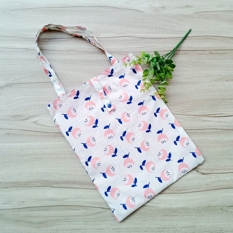[waterproof shopping bag] tulip - กระเป๋าถือ - วัสดุกันนำ้ ขาว
