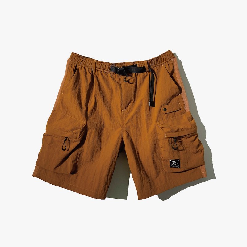 SP06 Water-Resistant Multi Pockets Shorts (ORD) - กางเกง - ไนลอน สีส้ม