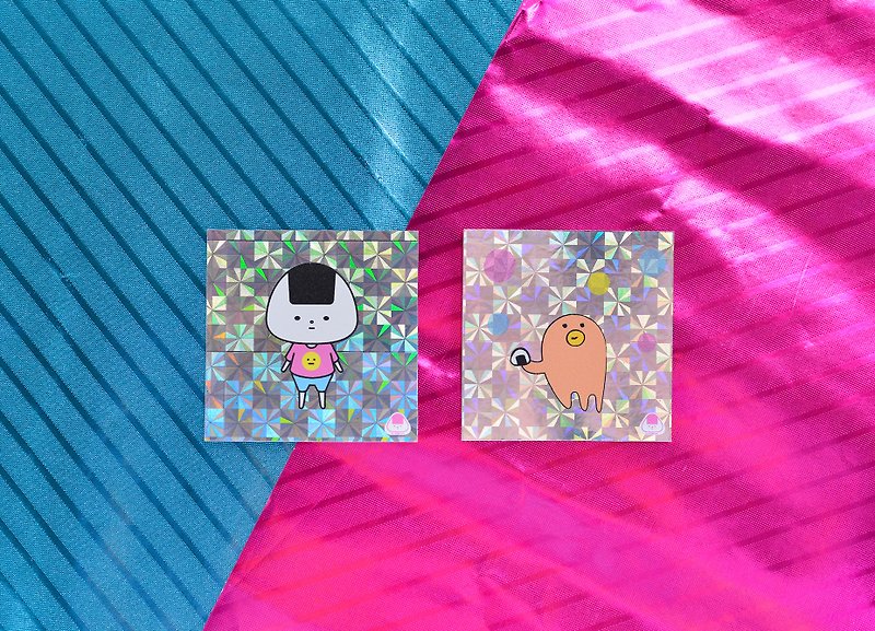 [New] Onigiri Glitter Sticker_Part 2 - สติกเกอร์ - วัสดุกันนำ้ หลากหลายสี