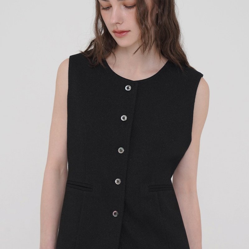 Korea sisterhood, Best Jacket - Black - 背心/無袖上衣 - 其他材質 黑色