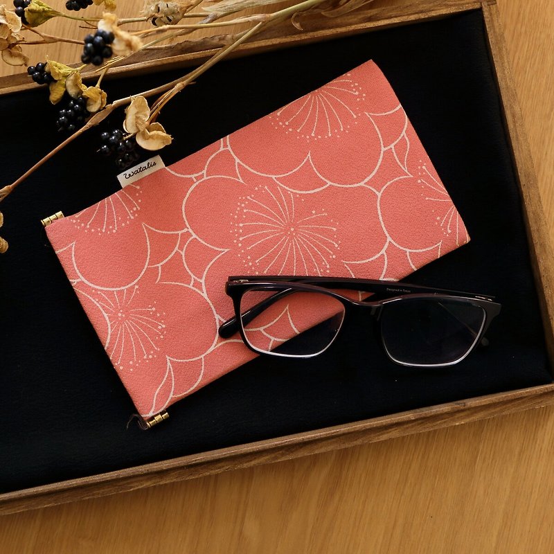Umebun Kimono Sunglasses Case Glasses Case - Eyeglass Cases & Cleaning Cloths - Cotton & Hemp Pink