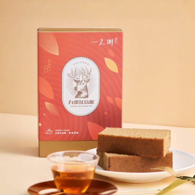 【一之鄉】紅烏龍蜂蜜蛋糕235g - 蛋糕/甜點 - 新鮮食材 紅色