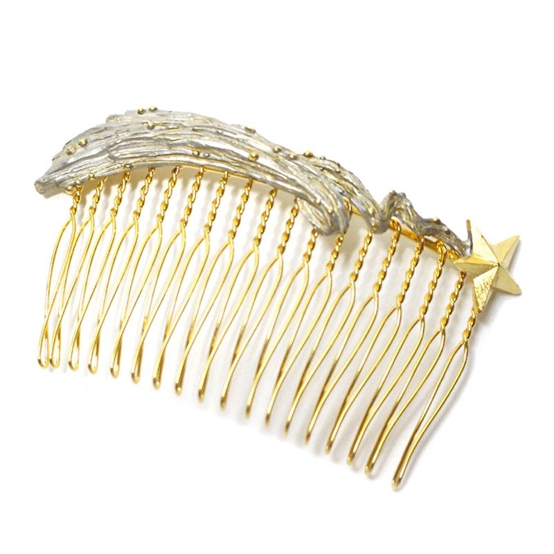 Magician Comb witch comb / Hair Comb HC002 - Hair Accessories - Other Metals Silver