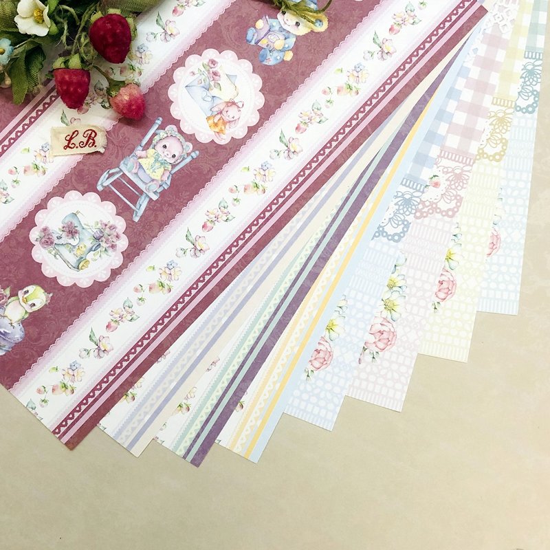 Lovely Home【Elegant Wrapping Paper / Scrapbook Paper】 - Gift Wrapping & Boxes - Paper Multicolor