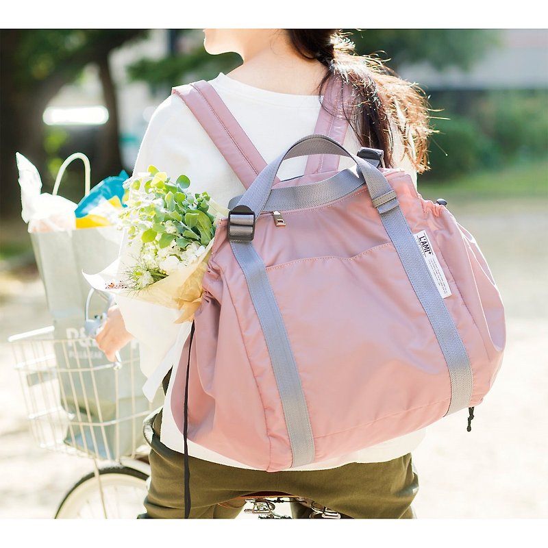 【L'AMI PLUS】Versatile and beautiful shopping backpack - light color - Backpacks - Polyester 