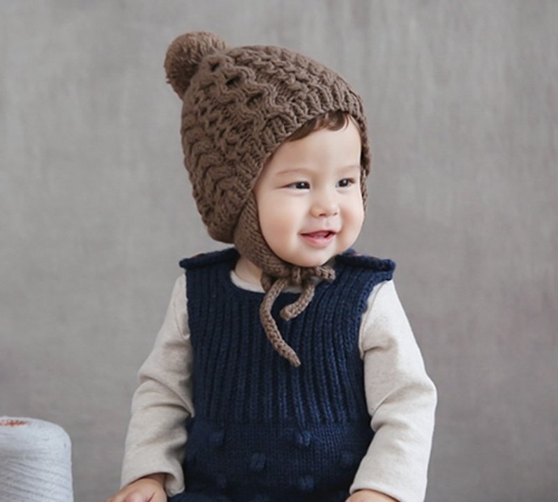 Happy Prince Kai baby knitted hat - หมวกเด็ก - เส้นใยสังเคราะห์ หลากหลายสี