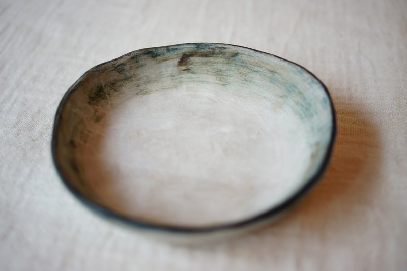 Handcrafted Ceramic Plates, Ø8.5cm cake plate,Jewelry Display - Plates & Trays - Pottery Blue