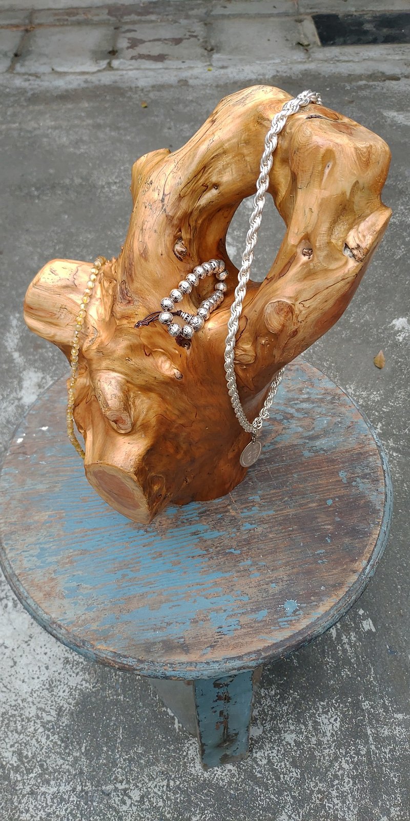 台灣紅檜木頭部金絲瘤擺件 - 裝飾/擺設  - 木頭 
