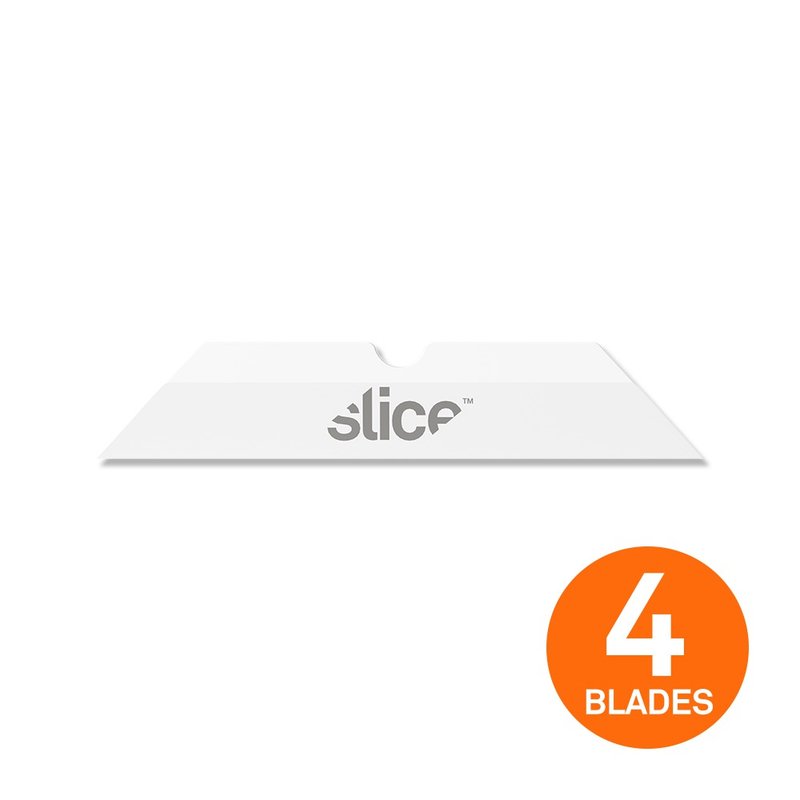 【Slice】迷你陶瓷替刃 -尖 -4入組 - 剪刀/拆信刀 - 瓷 白色
