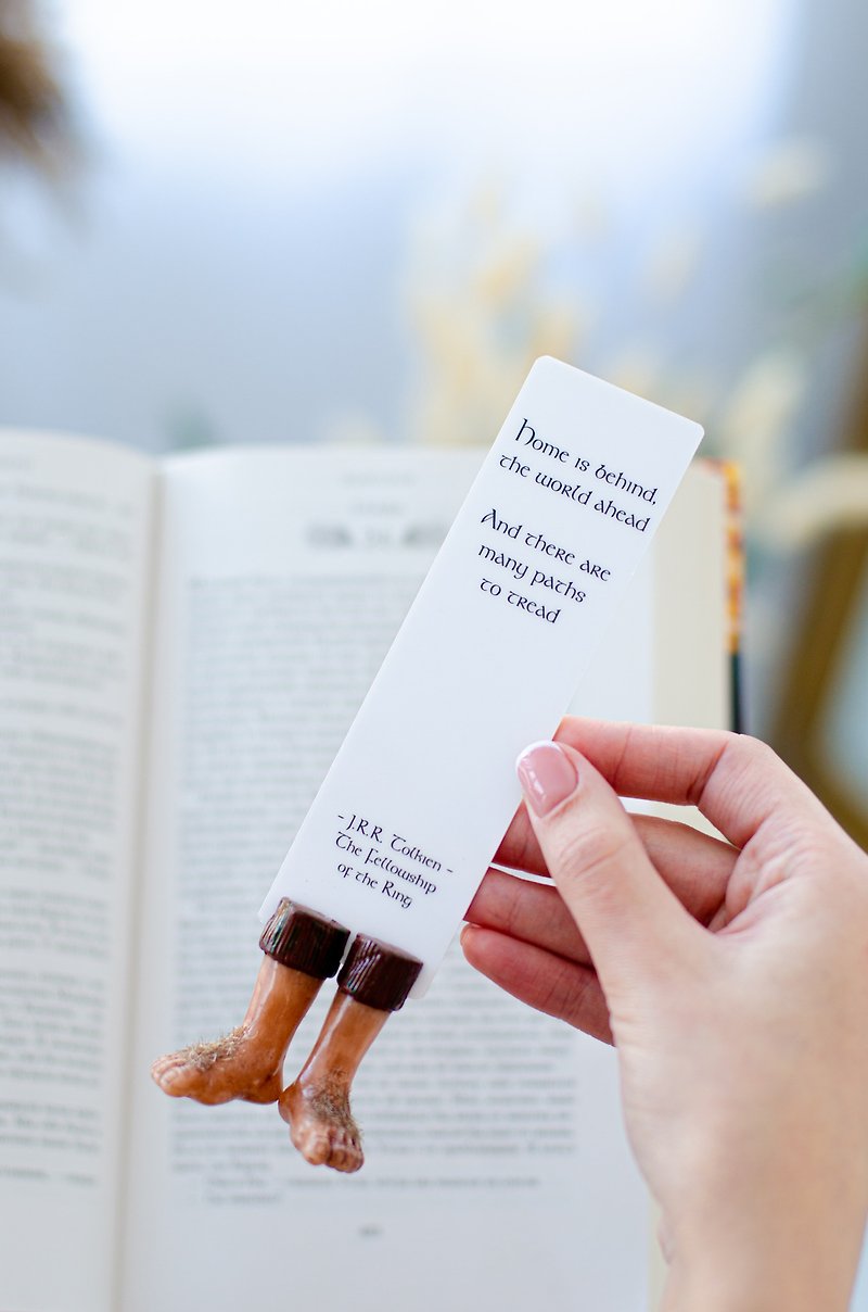 Personalized Halfling Bookmark Lord Of Ring Gift For Father Hobbit Funs - Bookmarks - Clay Multicolor