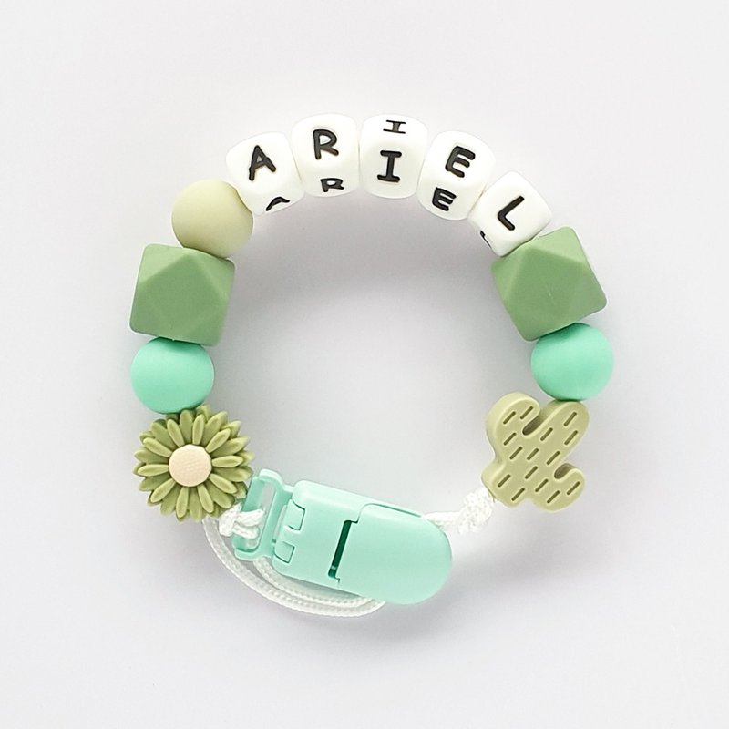 ARIEL 雛菊 仙人掌 客製化奶嘴鏈 - 寶寶/兒童玩具/玩偶 - 其他材質 多色