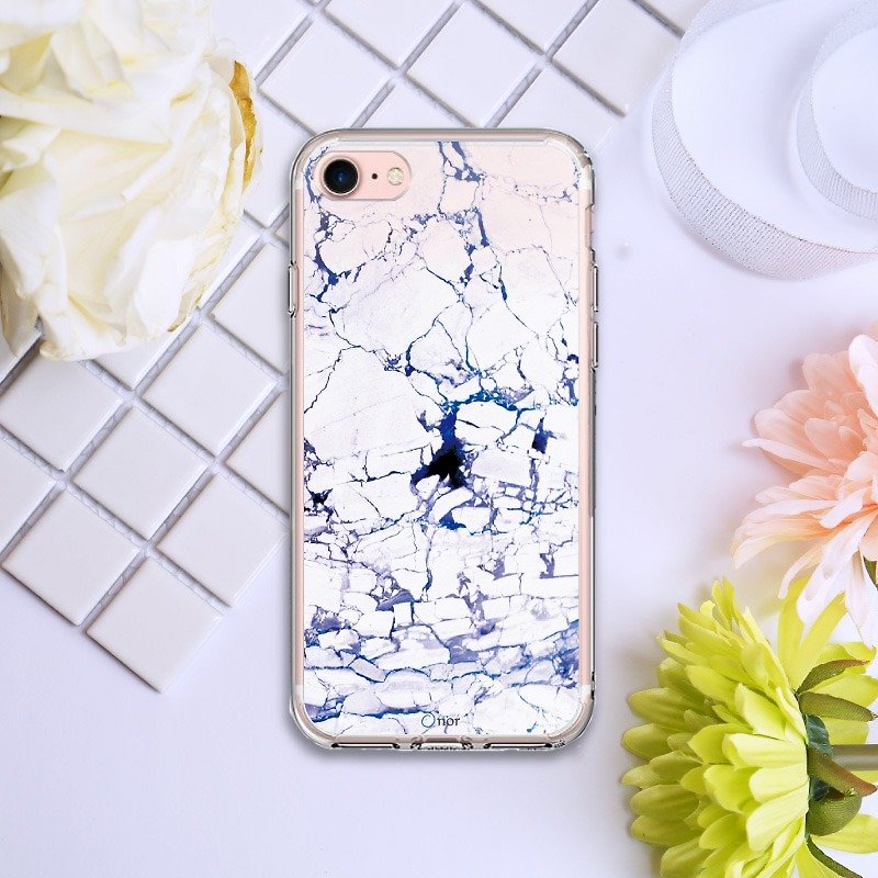 Ice Crystal Shell - Polar Marble Series [Snow White] iPhone 7 - original phone case / protective cover / shatter-resistant shell / phone shell / air shell - Phone Cases - Plastic White