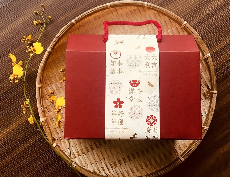 2018 Musen good socks Wong really nice New Year gift box - Socks - Cotton & Hemp Red