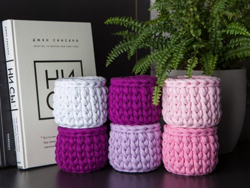 Set of 2 desktop organizers. Office supplies. Kids desk decor - Shop  BubbleKnitDecor Pen & Pencil Holders - Pinkoi