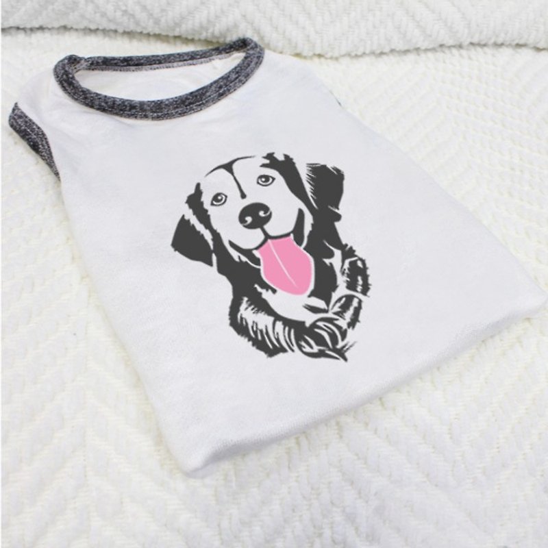 [NINKYPUP] Dog Reflective Clothes- Golden Retriever, customized design - ชุดสัตว์เลี้ยง - ผ้าฝ้าย/ผ้าลินิน ขาว