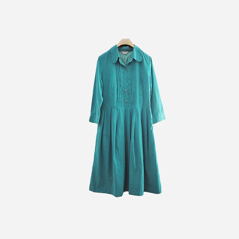 Dislocation vintage / lake water green dress no.916 vintage - One Piece Dresses - Other Materials Green