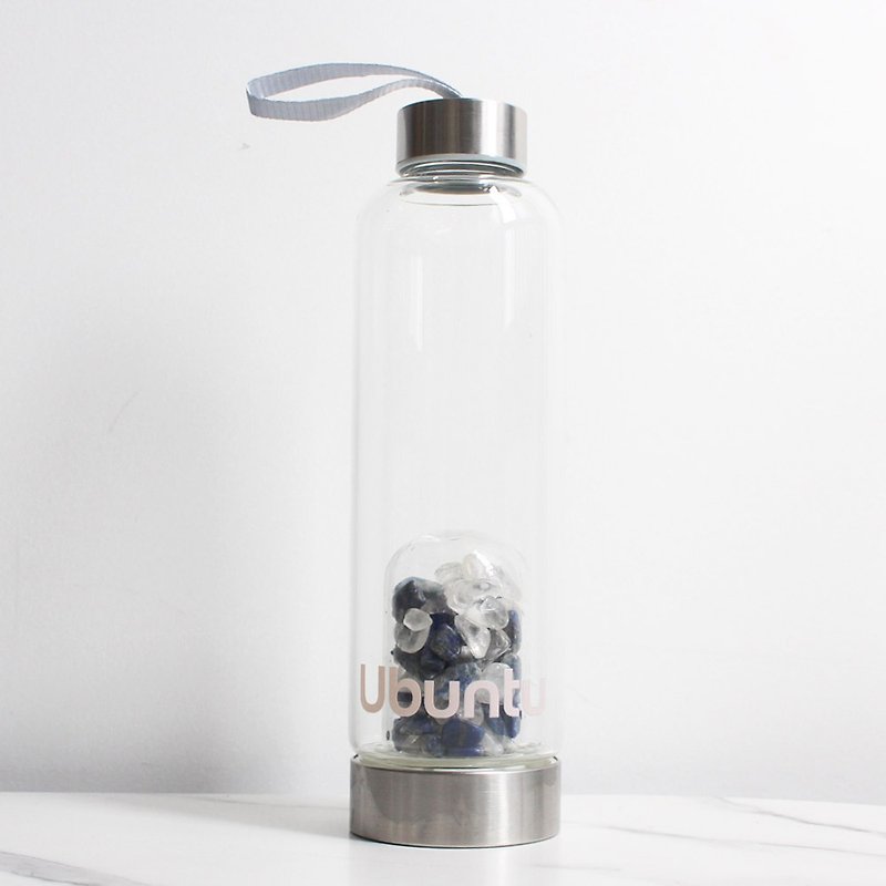 UBUNTU |クリスタルウォーターボトル|水を最も元の状態の軽い粉末に戻します - 水筒・タンブラー・ピッチャー - ガラス ピンク